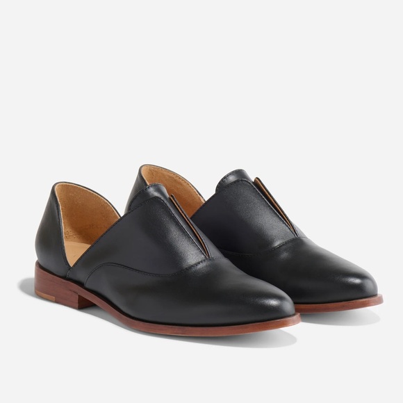 Nisolo Shoes - Nisolo Emma d’Orsay Oxfords Black Leather Loafers